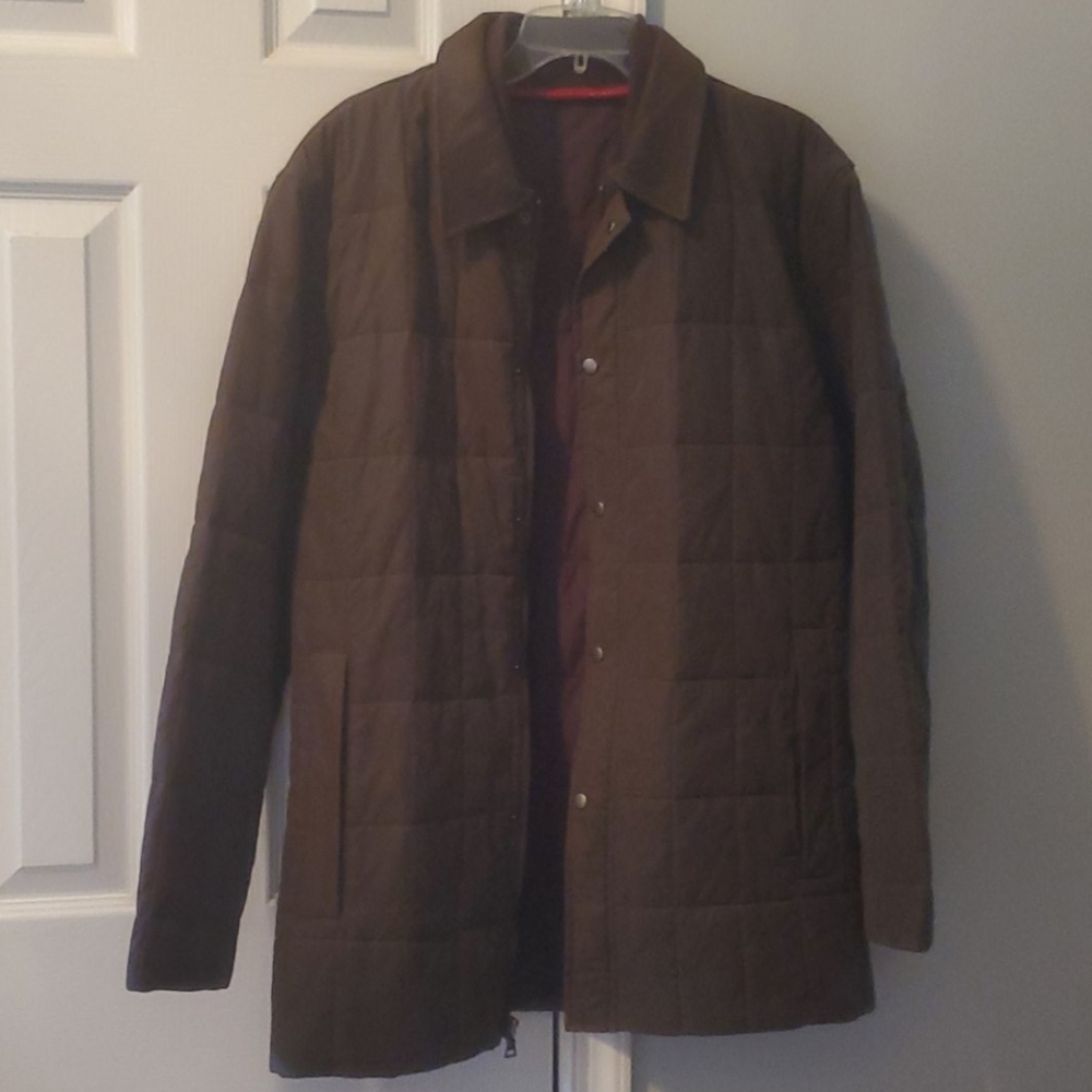 Brown quilted jacket